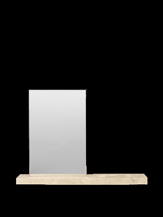 Caseta bordspejl - Travertine fra Ferm Living