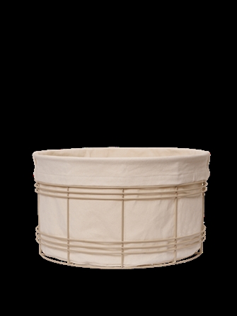 Fio Laundry Basket - vasketøjskurv lav i cashmere fra Ferm Living