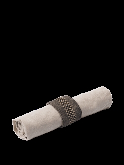 Gather servietringe 2 stk sort/natur fra Ferm Living