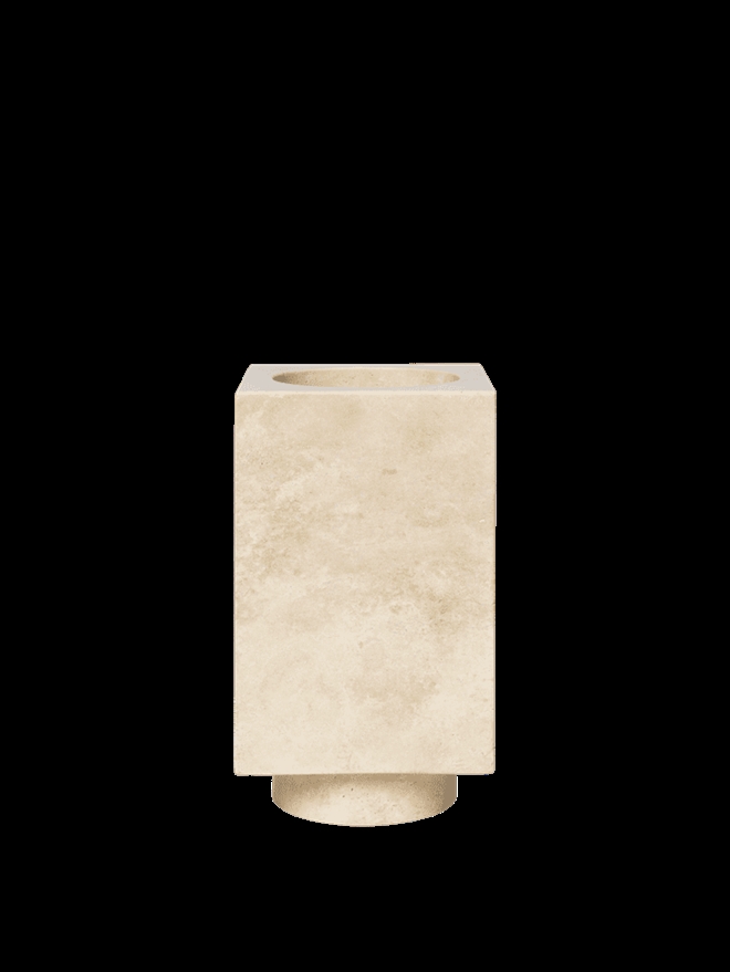 Hew vase travertine fra Ferm Living