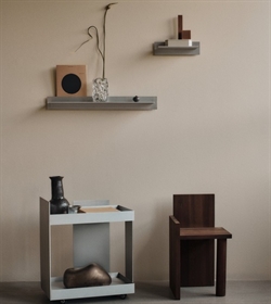 Lager Wall Shelf enkel - Small hylde i aluminium fra Ferm Living