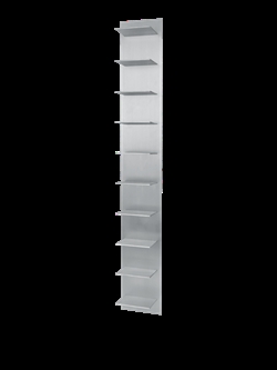 Lager Wall Shelf tall -  høj væghylde i aluminium fra Ferm Living