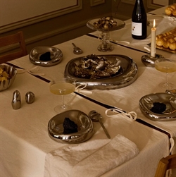 Link Modular Tablecloth - dækkeservietter - dug parchment fra Ferm Living