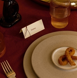 Link Modular Tablecloth - dækkeservietter - dug dark pecan parchment fra Ferm Living