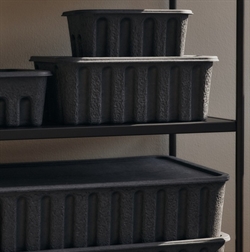 Paper Pulp small charcoal - opbevaringskasser fra Ferm Living
