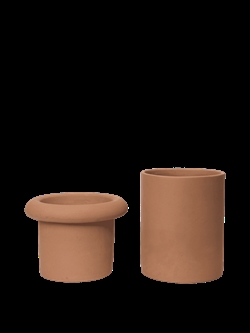 Rollo Pot small - Urtepotteskjuler H36 terracotta fra Ferm Living
