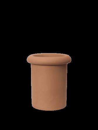Rollo Pot small - Urtepotteskjuler H36 terracotta fra Ferm Living
