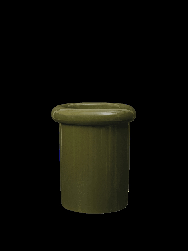 Rollo Pot small - Urtepotteskjuler H36 moss green fra Ferm Living