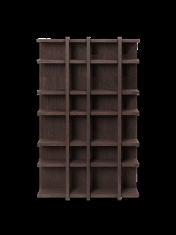 Tilem Shelf - 4x6 - sættekasse mørk røget eg fra Ferm Living