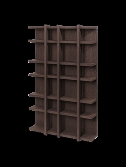 Tilem Shelf - 4x6 - sættekasse mørk røget eg fra Ferm Living