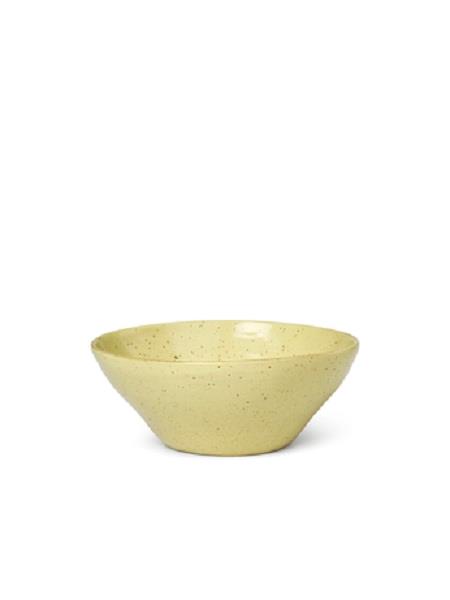 Flow skål medium gul fra Ferm Living