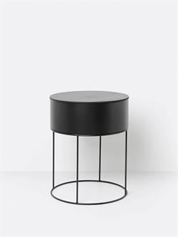 Plantekasser rund i sort - sofabord fra Ferm Living 
