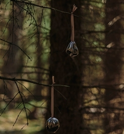 Bellure Baubles ornamenterne 2 stk i sølv fra Ferm Living