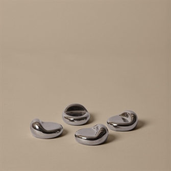 Nube Planter Feet - krukkefødder sølv sæt af 4 fra Ferm Living