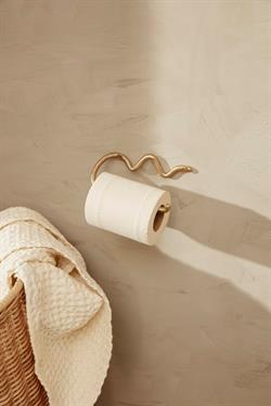 Curvature toiletrulleholder i messing fra Ferm Living