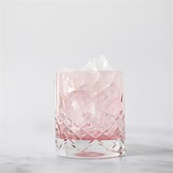 Crispy Lowball lav krystalglas Topaz // Rosa fra Frederik Bagger pk2