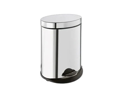 Pedalspand oval 5L i blank fra Gedy