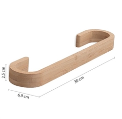 Himalaya håndklædeholder 30cm i bambus fra Gedy