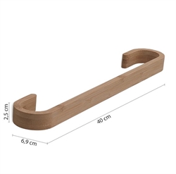 Himalaya håndklædeholder 40cm i bambus fra Gedy