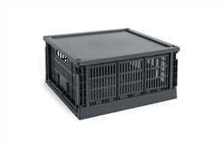 HAY Colour Crate plastik låg large square/cube til opbevaringskasse