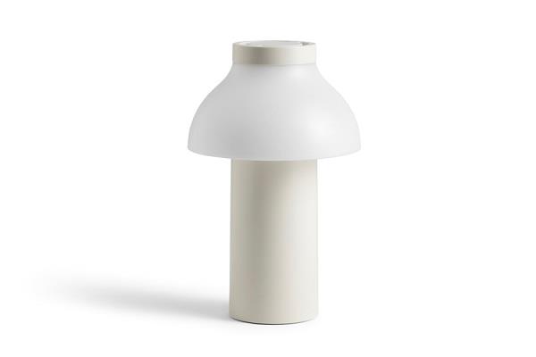 PC Portable LAMP - bordlampe cream hvid fra HAY - genopladelig lampe