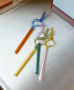 Sip Spiral - multi farvet sugerør i borosilicat glas fra HAY