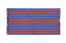 Løber - Dørmåtte Stripes and Stripes 95 x 52 cm Cacao Sky fra Hay
