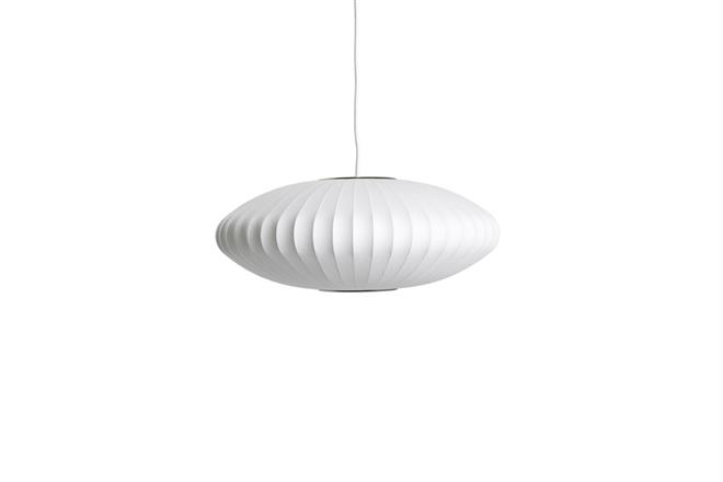 Loftlampe Nelson Saucer Bubble small i off white fra Hay