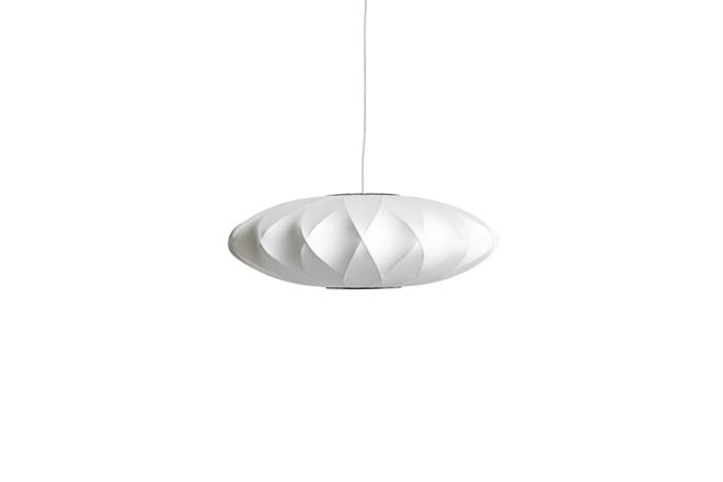 Loftlampe Nelson Saucer Crisscross Bubble small i off white fra Hay