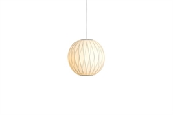 Loftlampe Nelson Ball Crisscross Bubble small Ø32,5 i offwhite fra HAY