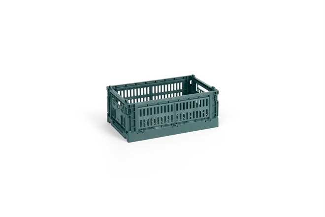 HAY Colour Crate folde opbevaringskasse small mørkegrøn