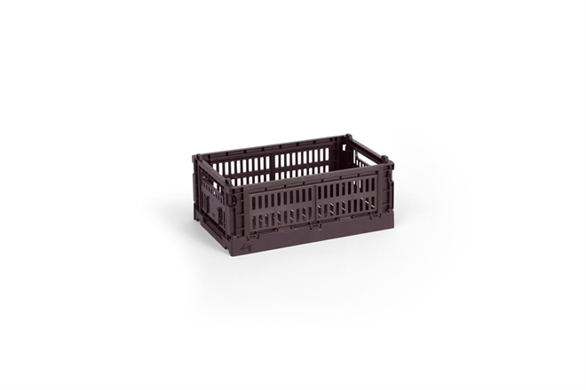 HAY Colour Crate folde opbevaringskasse small bordeaux