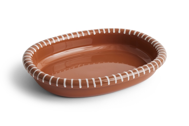 Barro Oval Dish - Oval fad fra HAY large neutral