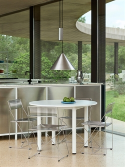 Loftlampe Compass justerbar pendant 430 børstet aluminium fra HAY