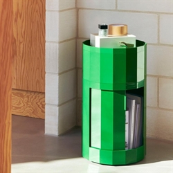 Facet Cabinet inkl. hjul høj i spinach green fra HAY