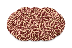 Coco door mat swirl - Kokos dørmåtte 40x80 cm fra HAY bordeaux