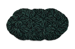 Coco door mat swirl - Kokos dørmåtte 40x80 cm fra HAY green
