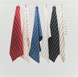 Outdoor Market - viskestykker sort/beige stribet fra HAY