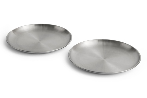 Outdoor Market Market Steel plate - Ståltallerken 2 stk fra HAY large Ø26