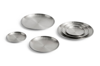 Outdoor Market Market Steel plate - Ståltallerken 2 stk fra HAY