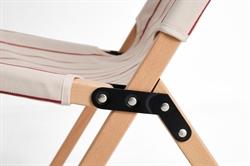 Outdoor Market Folding Chair - Klapstol i beige/rød fra HAY