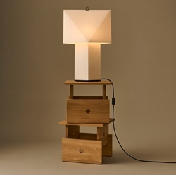 Aplat bordlampe 650 hvid fra HAY