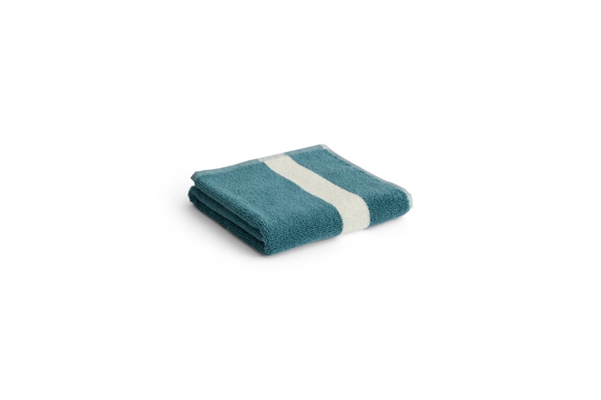 Stripe håndklæde 40x60cm fra HAY petrol blue