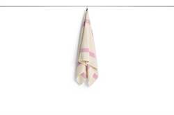 Stripe badehåndklæde 70x140 cm soft pink fra HAY
