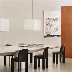 Rice loftlampe i rispapir - lampeskærm Cube Classic hvid 40x45cm fra HAY