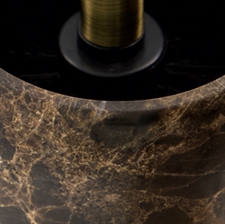 HDAble toiletbørste i brun marmor fra House Doctor