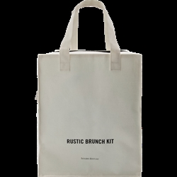 Rustic keramik brunchsæt i grå/blå House Doctor