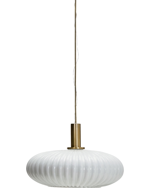 HDFort loftlampe antik messingfinish i råhvid fra House Doctor