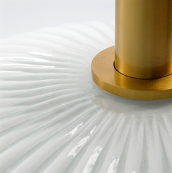 HDFort loftlampe antik messingfinish i råhvid fra House Doctor