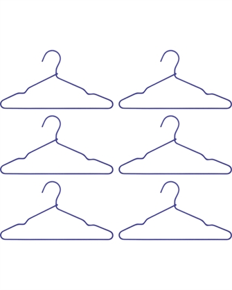 Bøjle HDWire blå 6 stk fra House Doctor